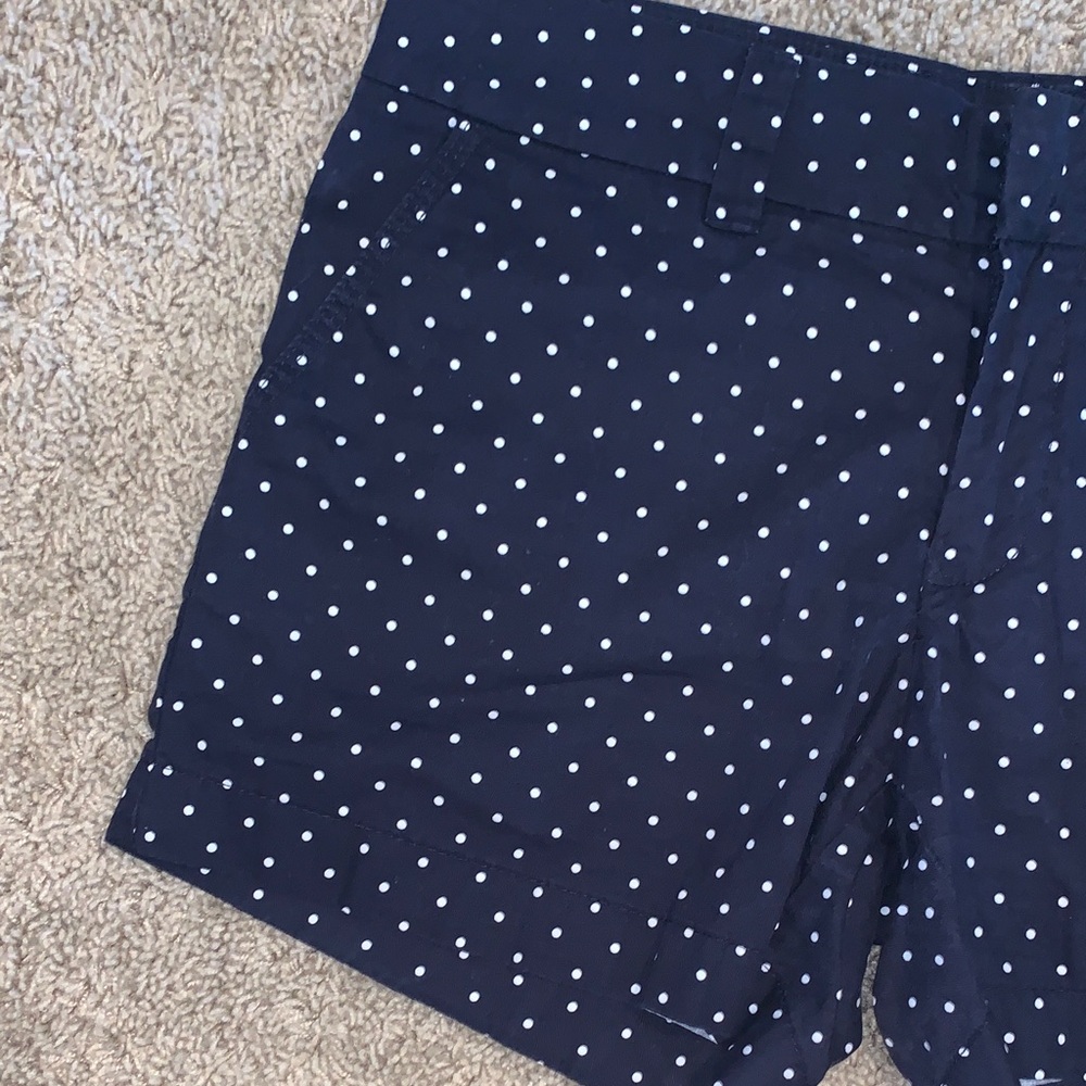 Tommy Hilfiger Women’s Navy Blue Polka Dot Summer Shorts Size 8 - Picture 3 of 8